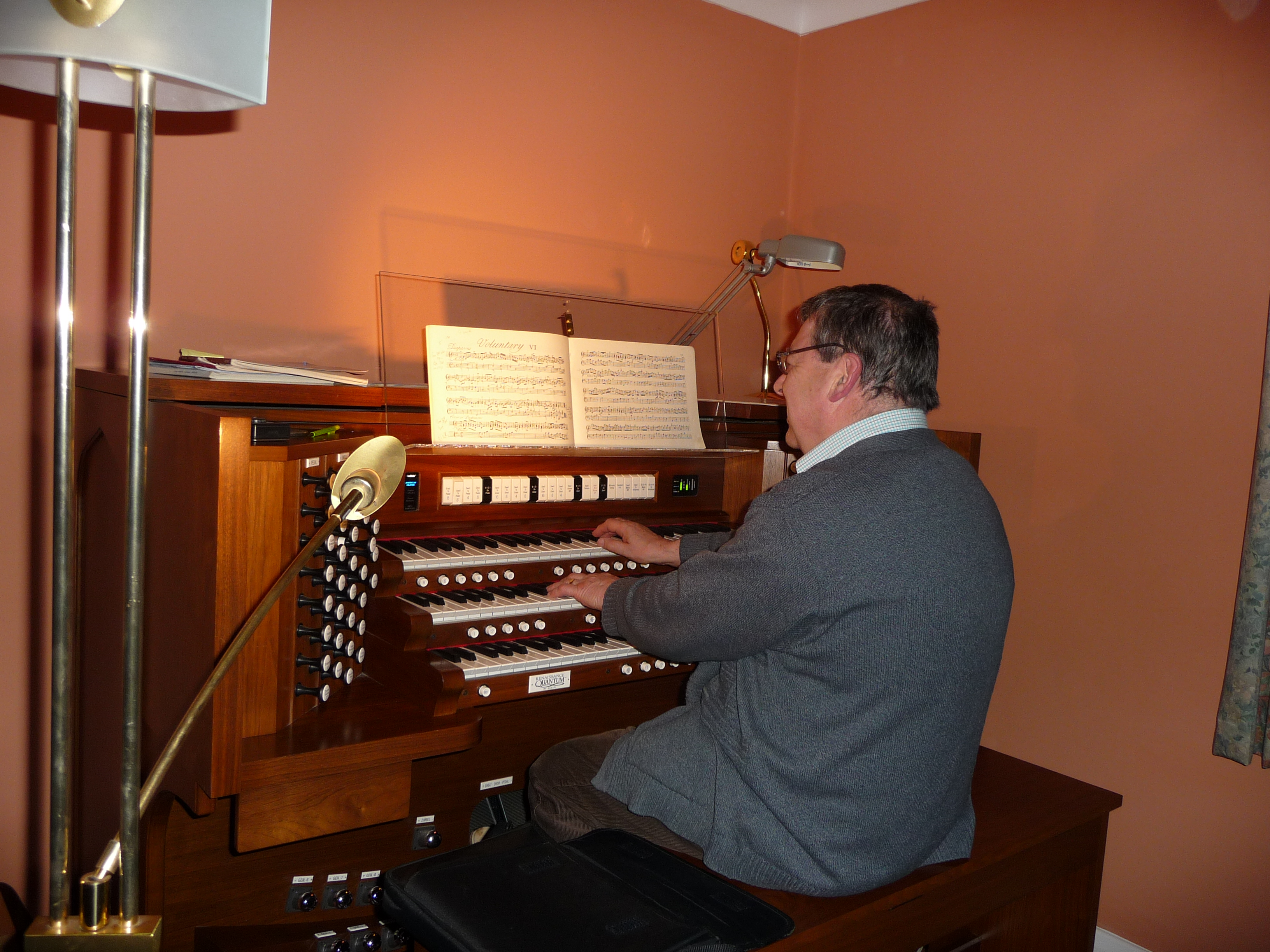 Image: Robin at the organ