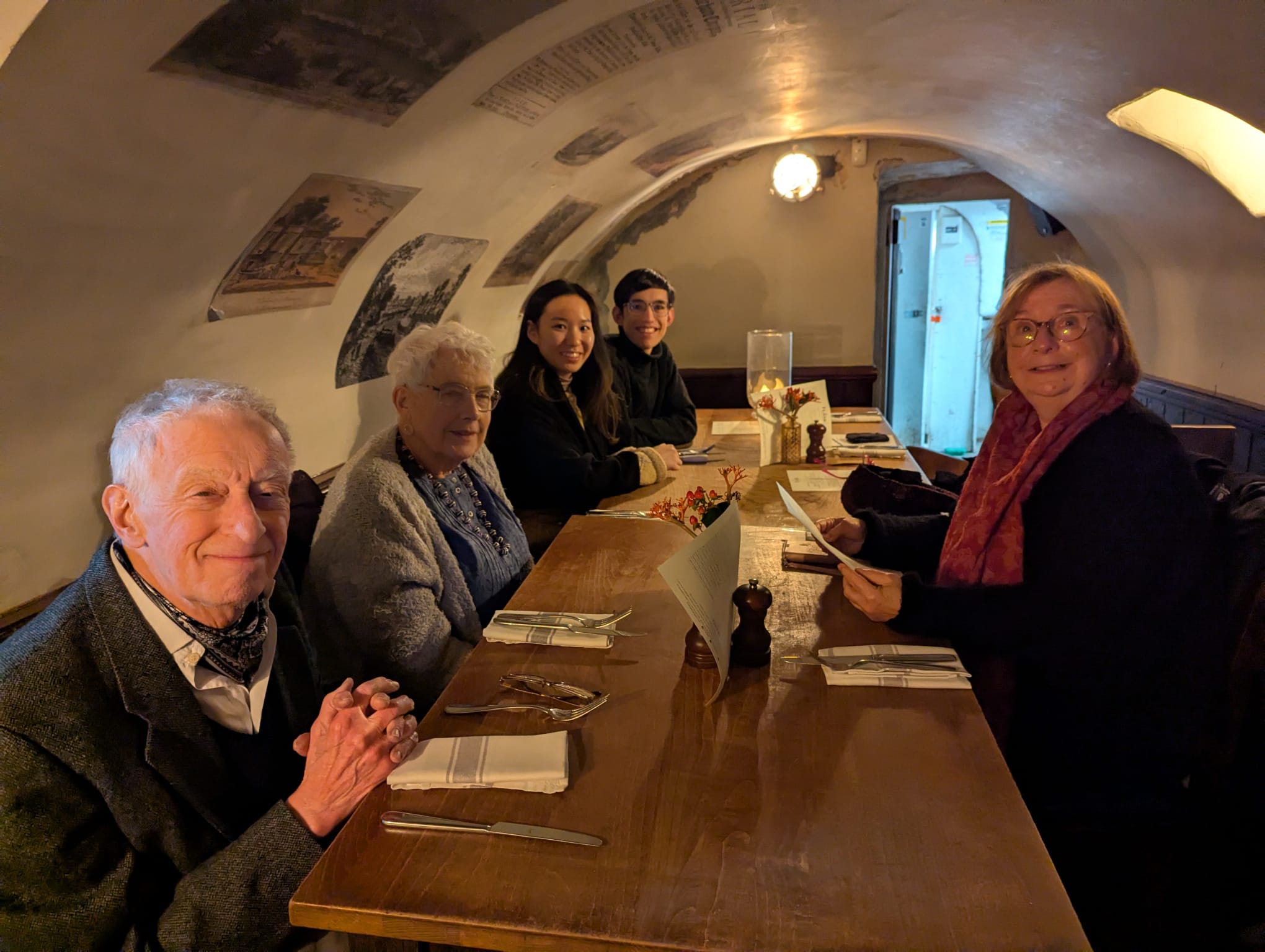 Image: EDOA members at the Flask: Stephen, Rosemary, Genevieve, Luke, Susan