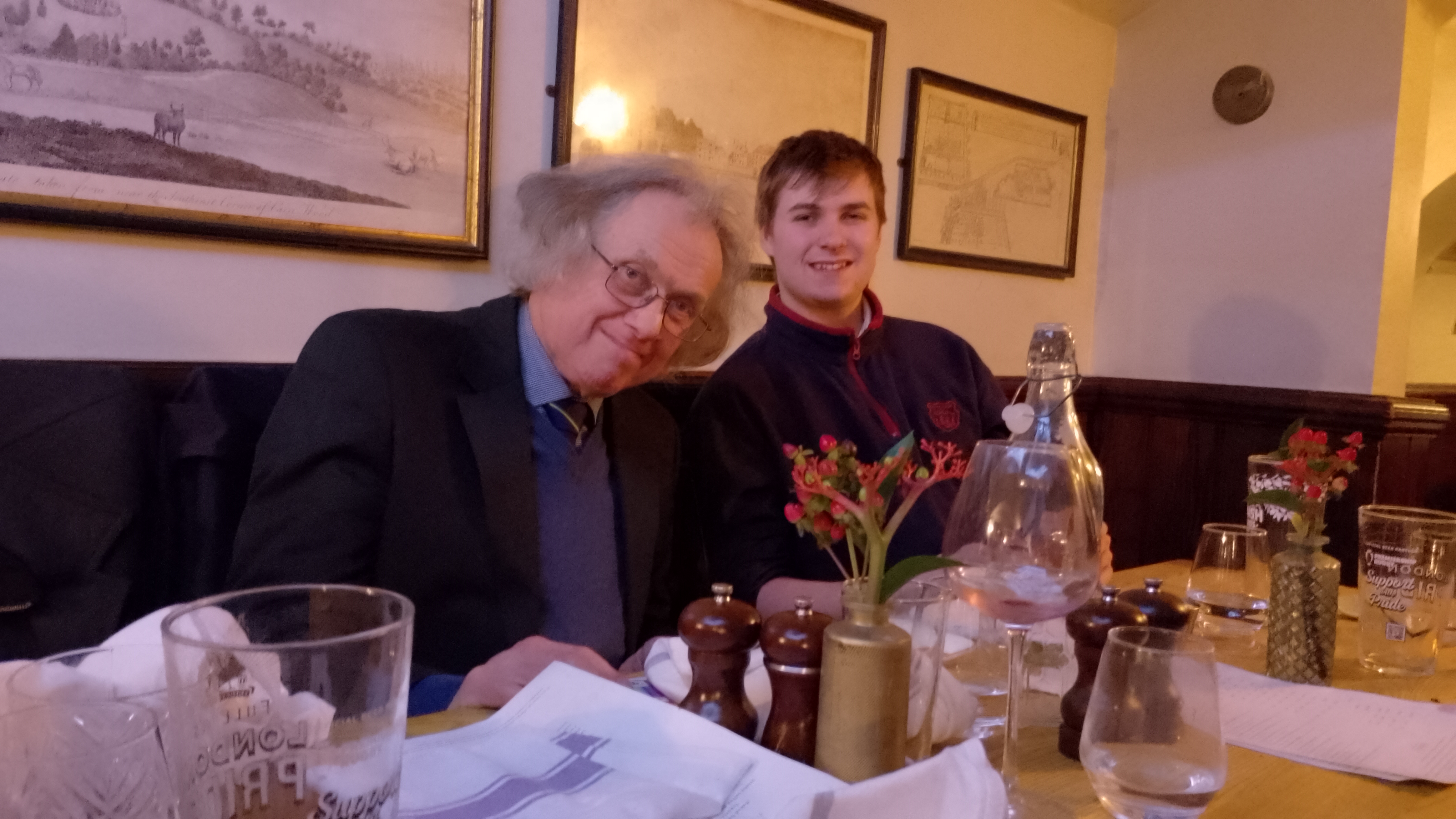 Image: EDOA members at the Flask: Terence, Joel