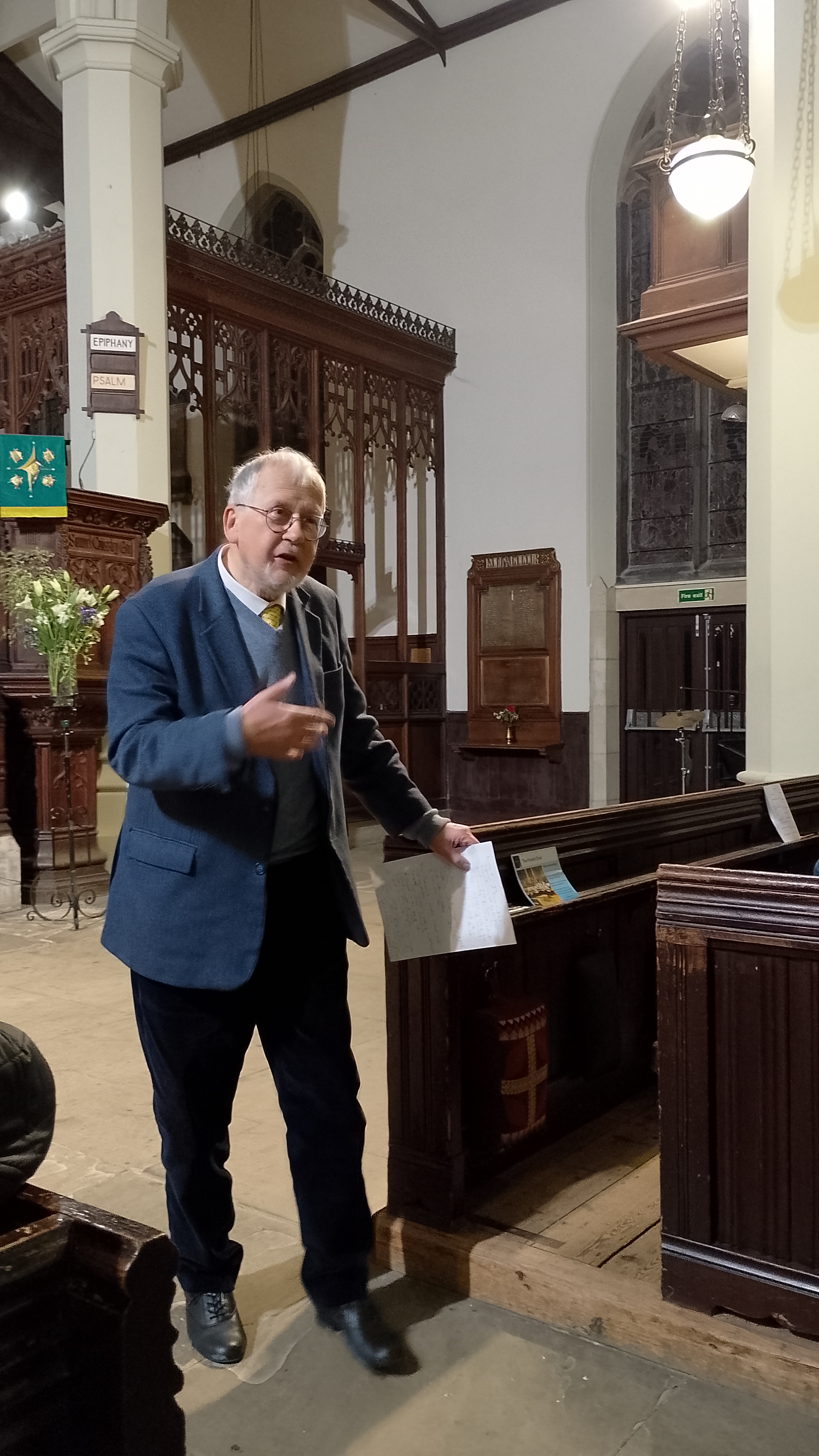 Image: Recitalist Jonathan Gregory speaking