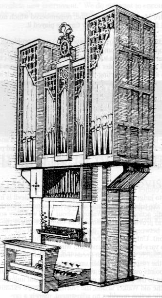 Img: The organ in the Greig Academy (formerly the School of St David and St Katherine), Hornesy, built by Hill, Norman and Beard (1976/1993) . Click the image to view more details about this instrument on the National Pipe Organ Register.