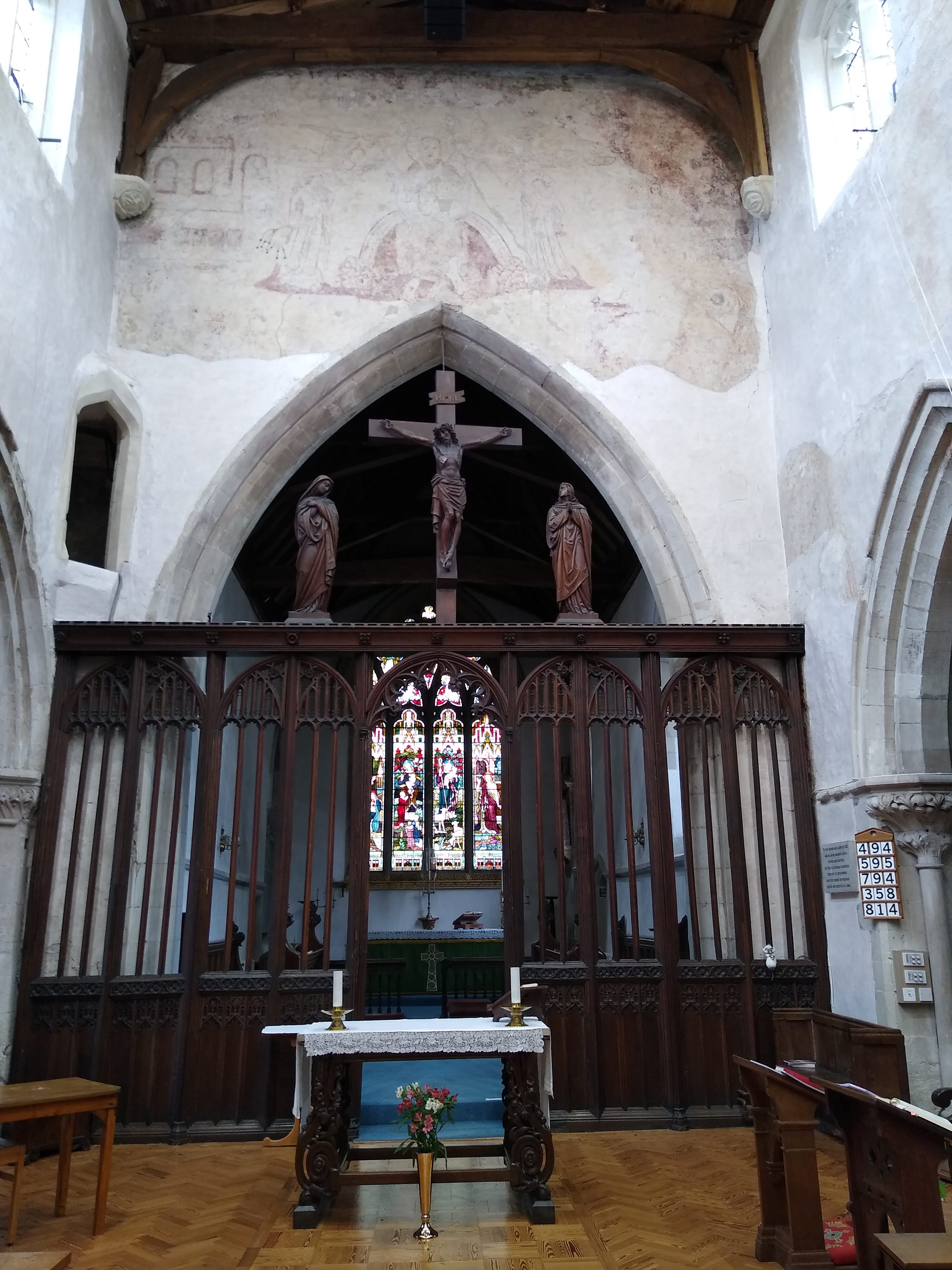 Image: Wall paintings at Flamstead