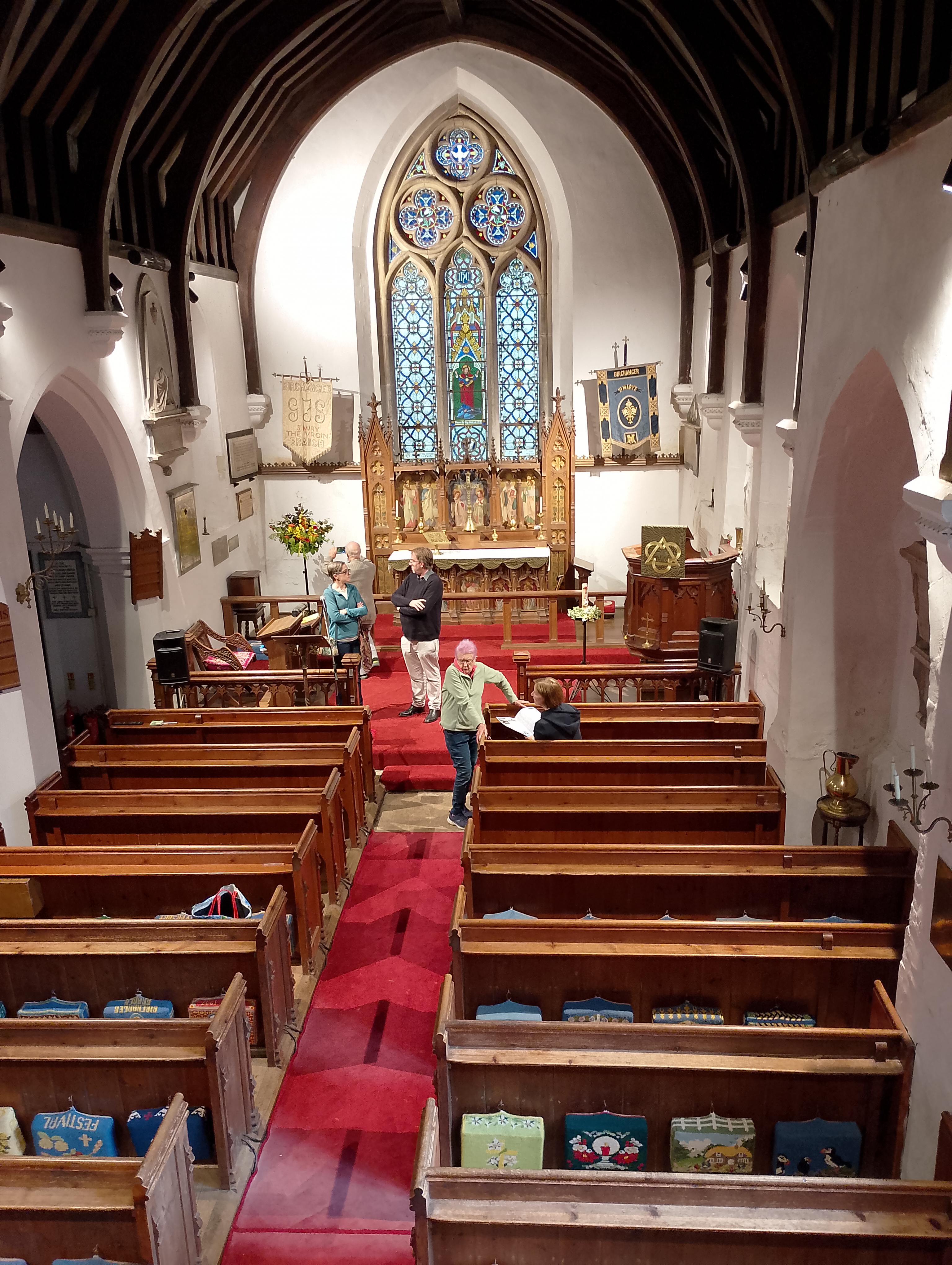 Image: Birchanger nave from the organ loft