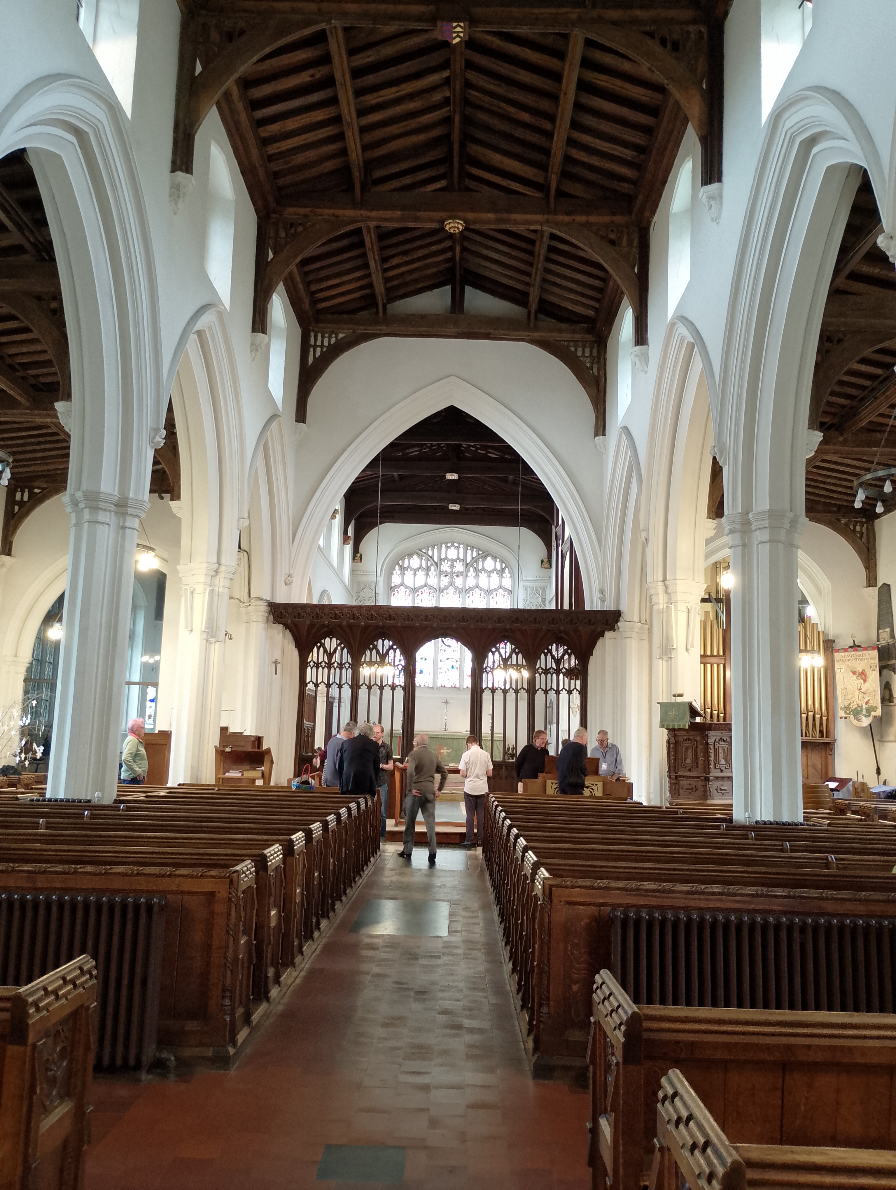 Image: View of the nave at St Michael's Church, Bishop's Stortford